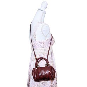 Vint. DEER Genuine Leather Crossbody with Embossed Antelope Logo